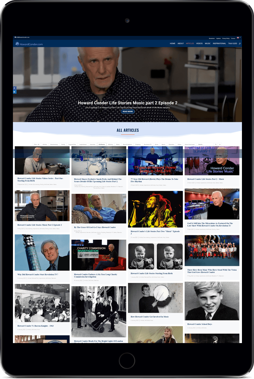 Howard Sitecreensnapsho4